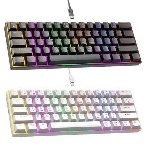 TMICE 61 Keys Wired Mechanical Keyboard Blue Switch