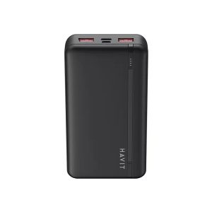 HAVIT Powerbank 2x USB-A & 1x USB-C 20000mAh Black