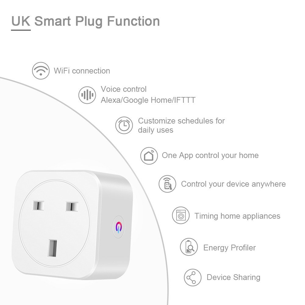 Smart Power Plug WiFi APP Remote/Voice Control - Image 2