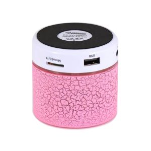 Portable Mini Wireless Speaker LED Pink