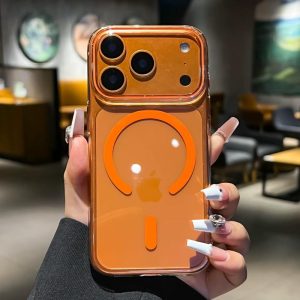 Transparent Magnetic Mobile Phone Case for iPhone 17 Pro